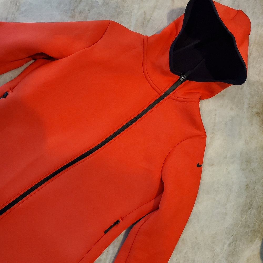 Nike Red Hooded Full-Zip Jacket